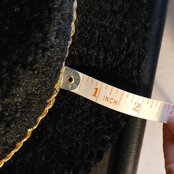 Vintage Eaton Trilby Black with Gold Cord Chenille Hat - Picture 10 of 11